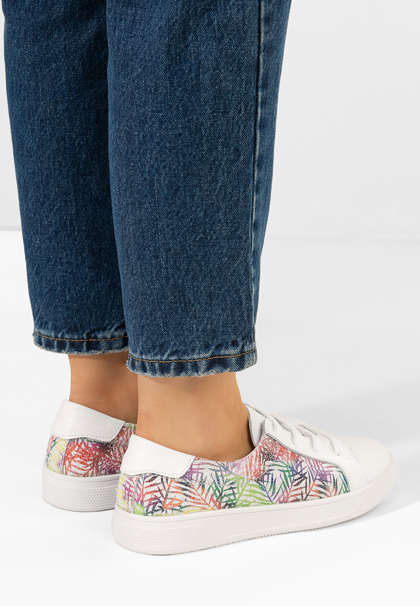 Sneakers dama piele Florinela albi