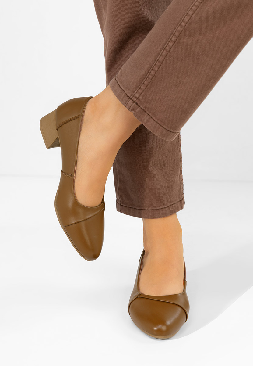 Pantofi dama piele Giulieta camel