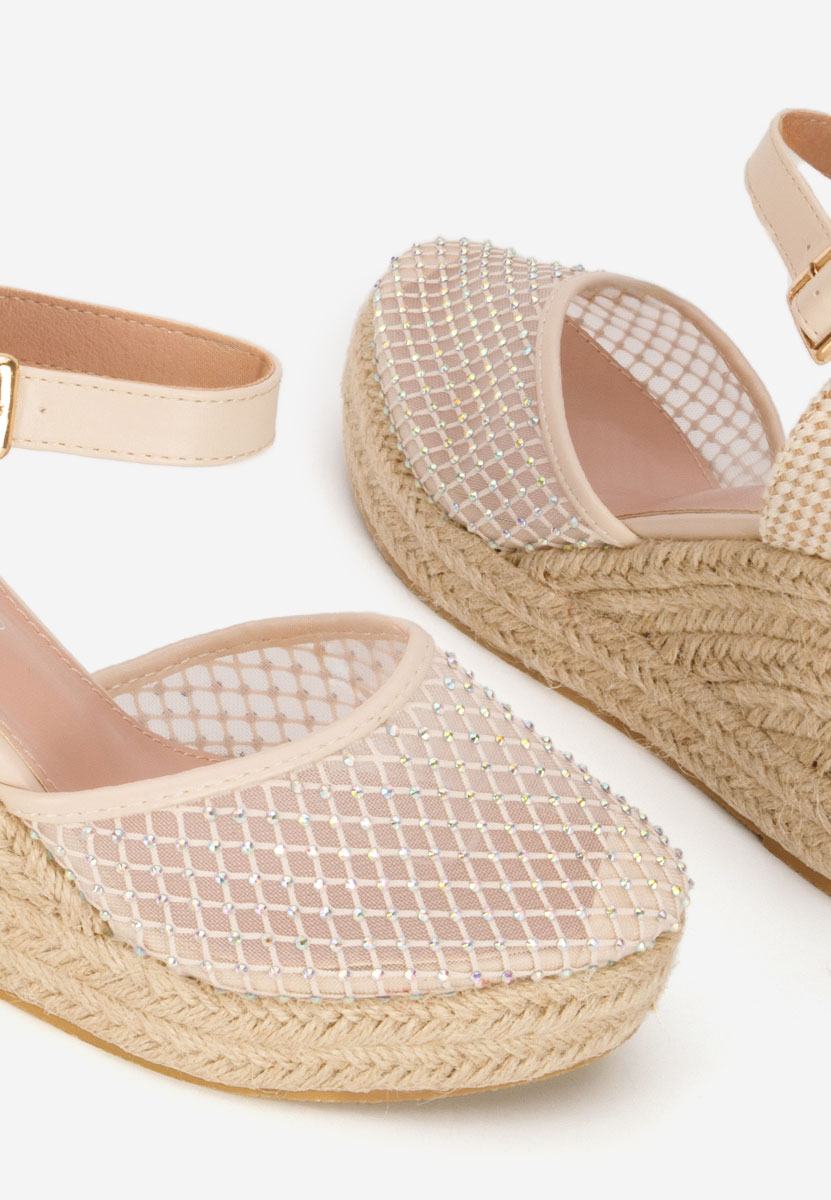 Sandale tip espadrile Racelia bej