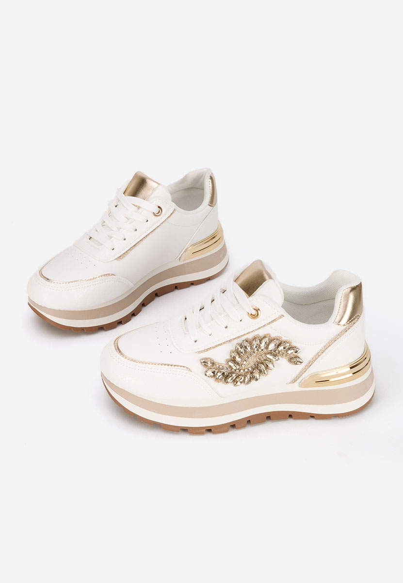 Sneakers cu platforma Reyma V2 albi