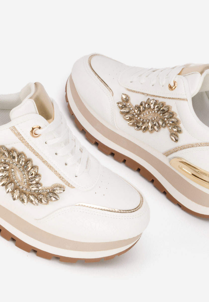 Sneakers cu platforma Reyma V2 albi