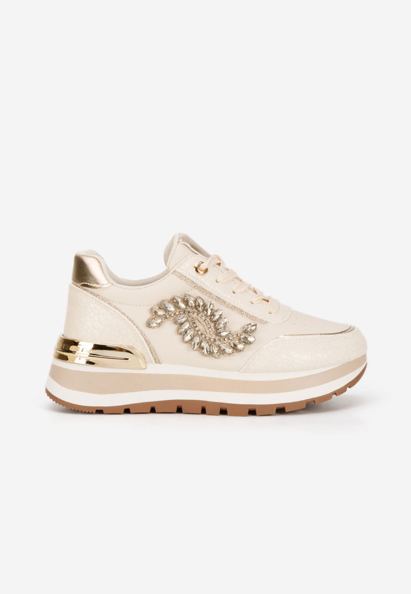 Sneakers cu platforma Reyma bej