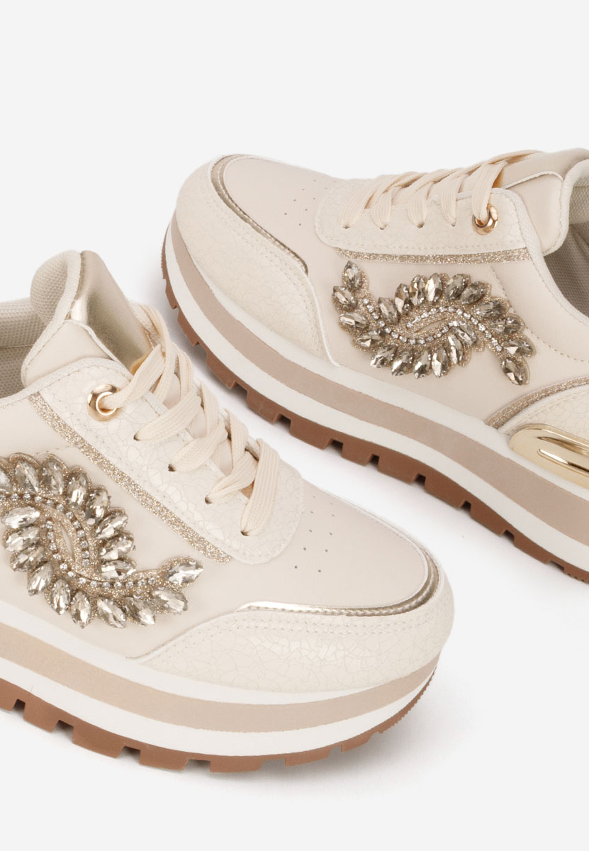 Sneakers cu platforma Reyma bej