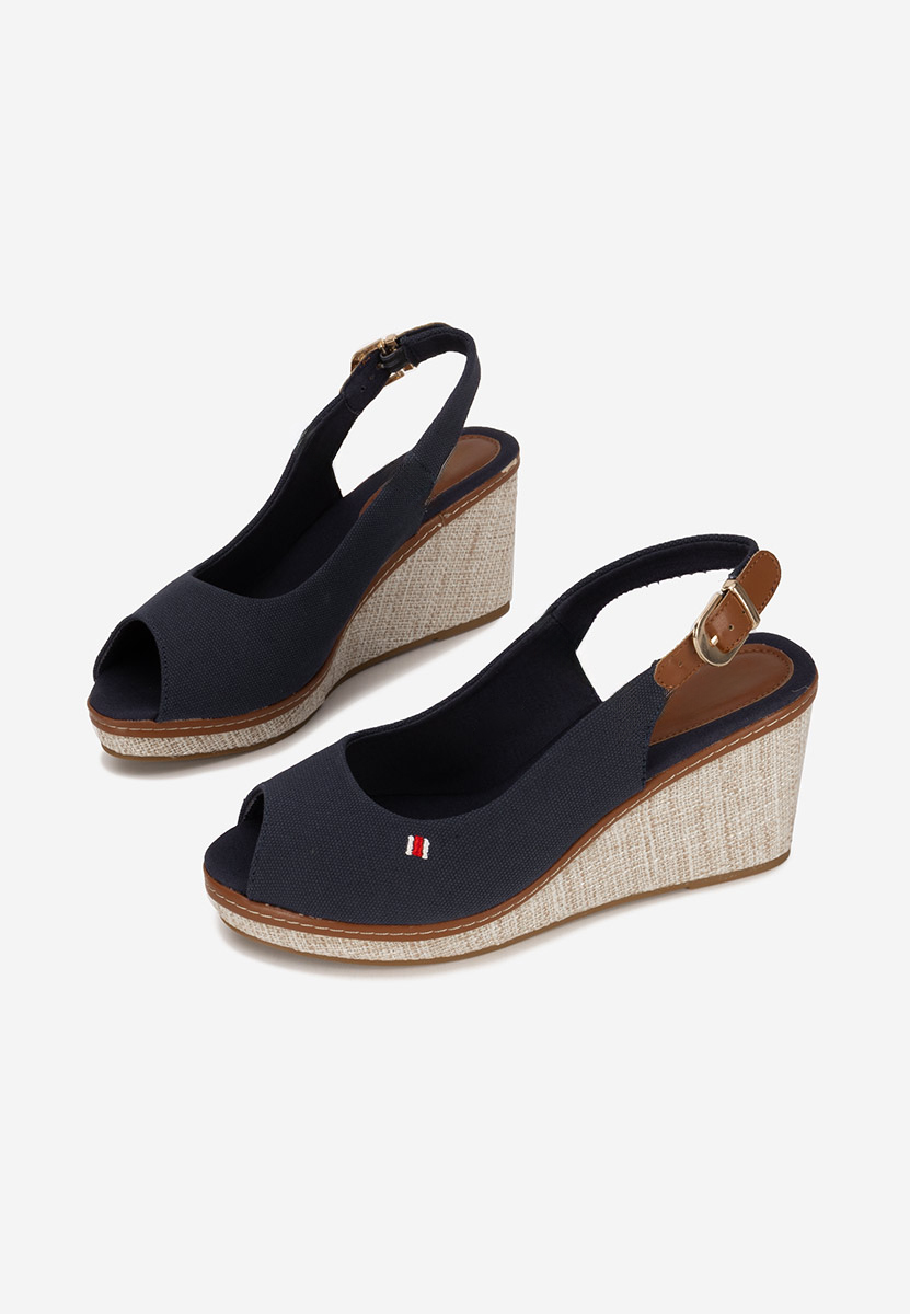Sandale cu platforma Carolla navy