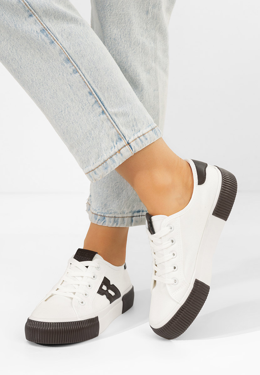 Sneakers dama Cleria albi