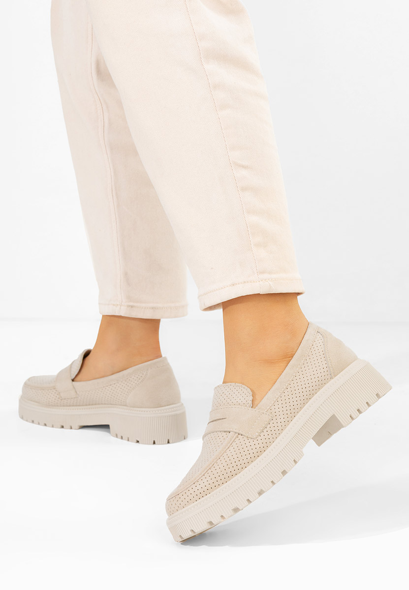 Mocasini dama Krizzy bej