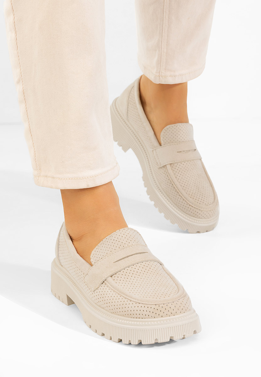 Mocasini dama Krizzy bej