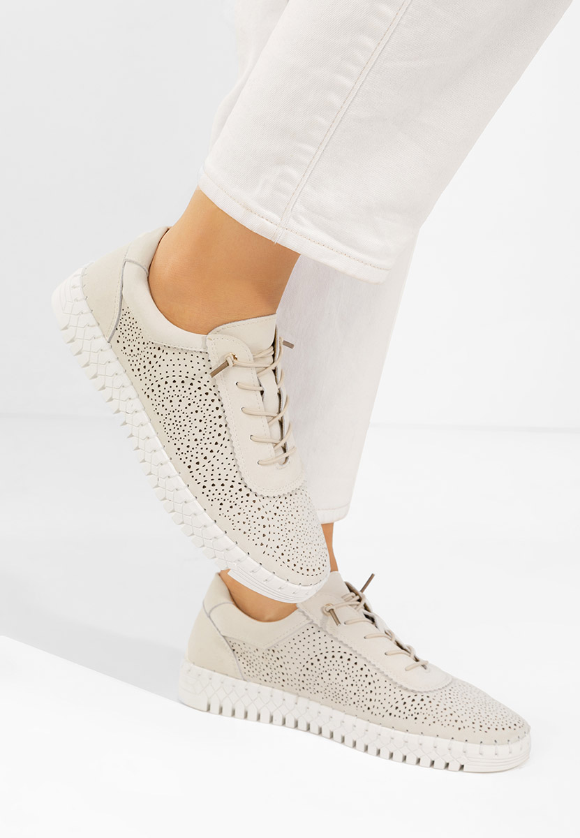 Sneakers dama piele Fidonia bej