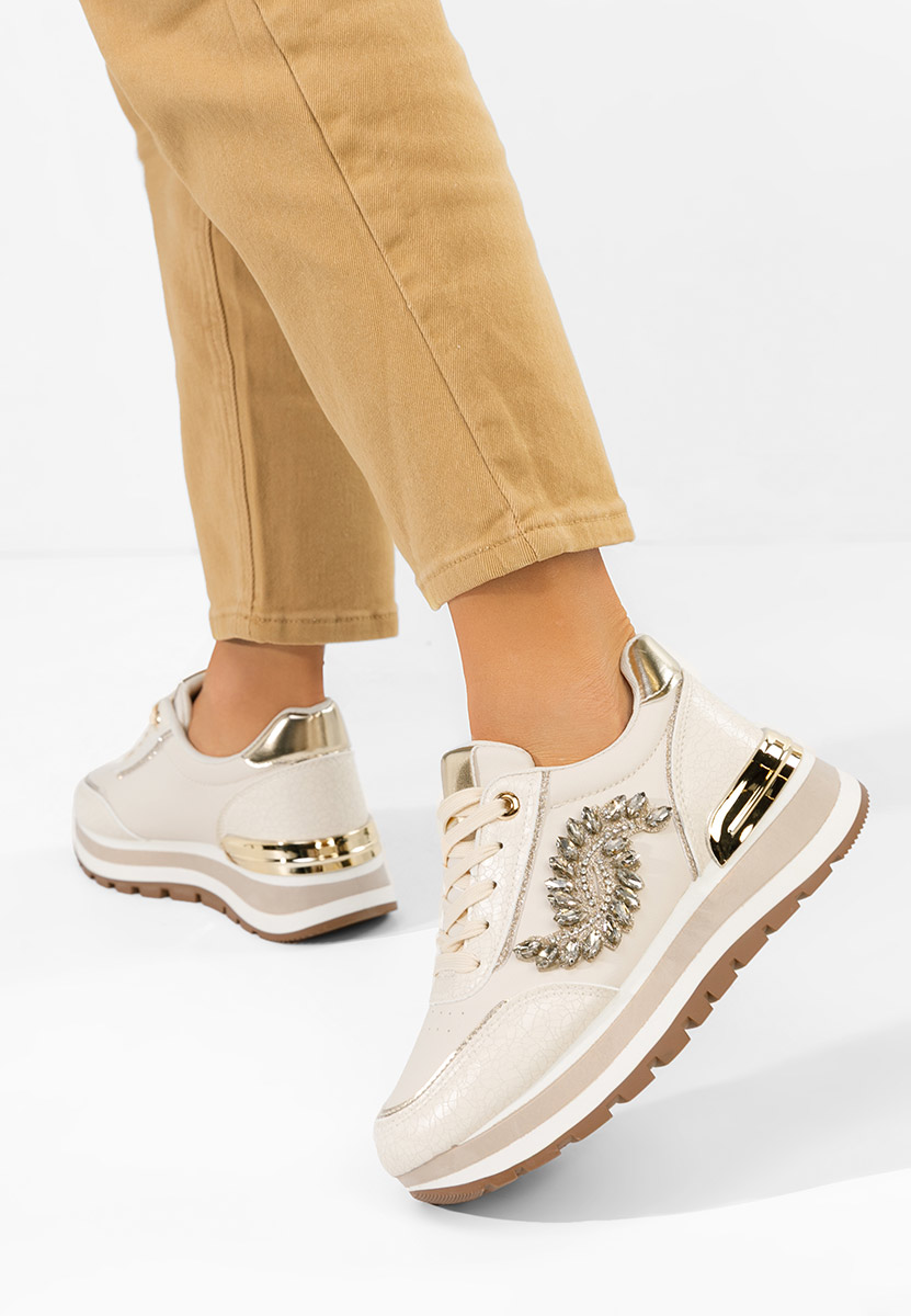 Sneakers cu platforma Reyma bej