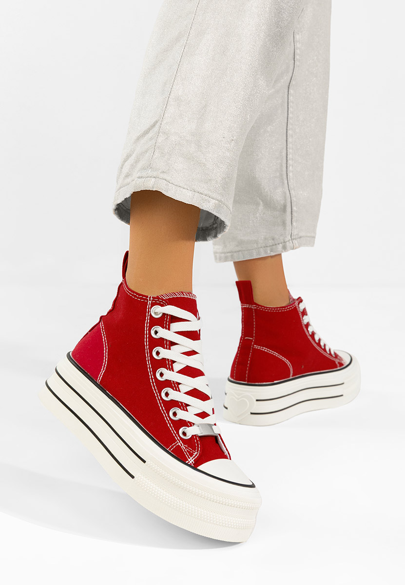 Tenisi cu platformă Kimala V3 rosii