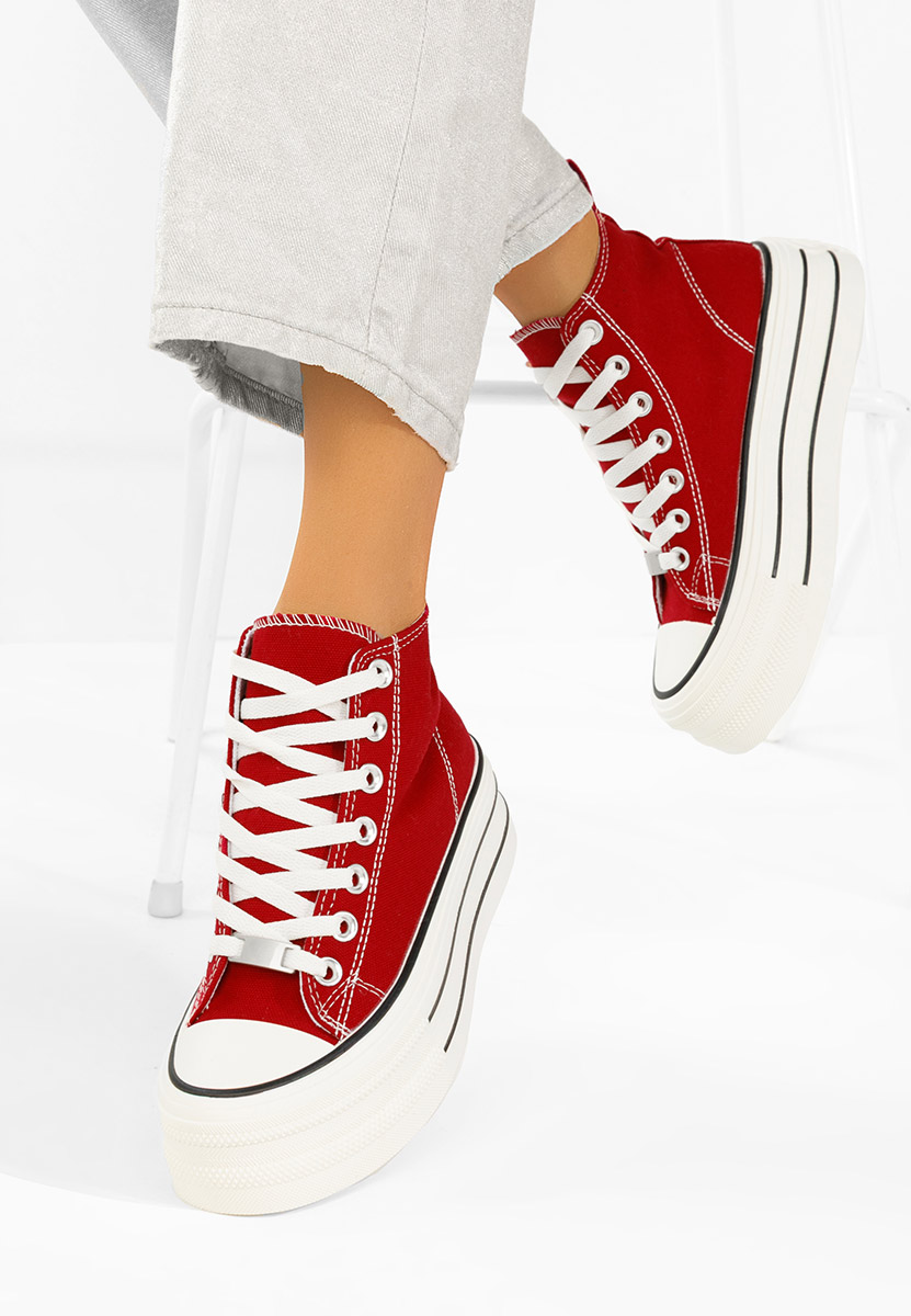 Tenisi cu platformă Kimala V3 rosii