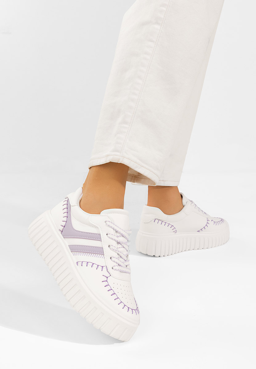 Sneakers cu platforma Brandie V3 albi