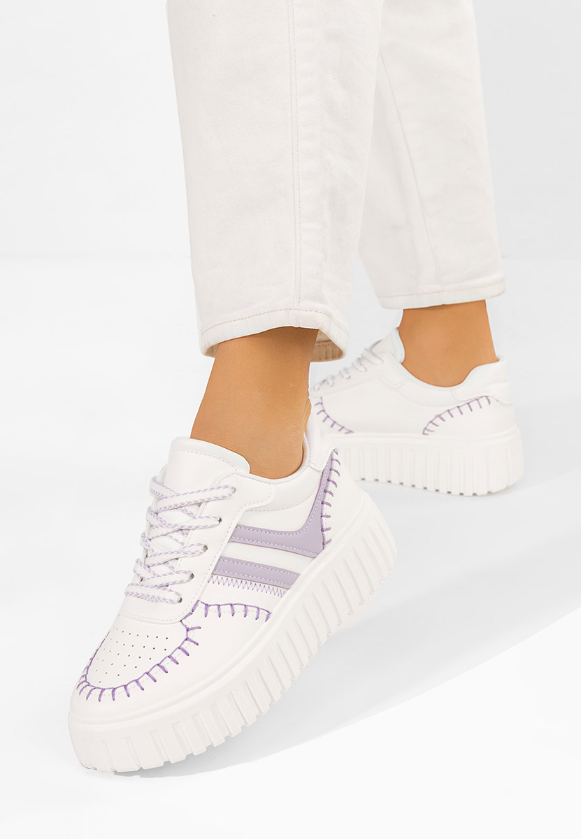 Sneakers cu platforma Brandie V3 albi
