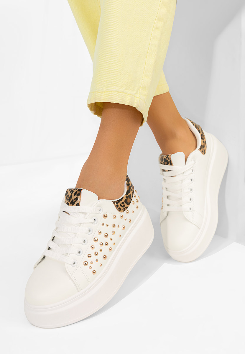 Sneakers cu platformă Lindalia V4 albi