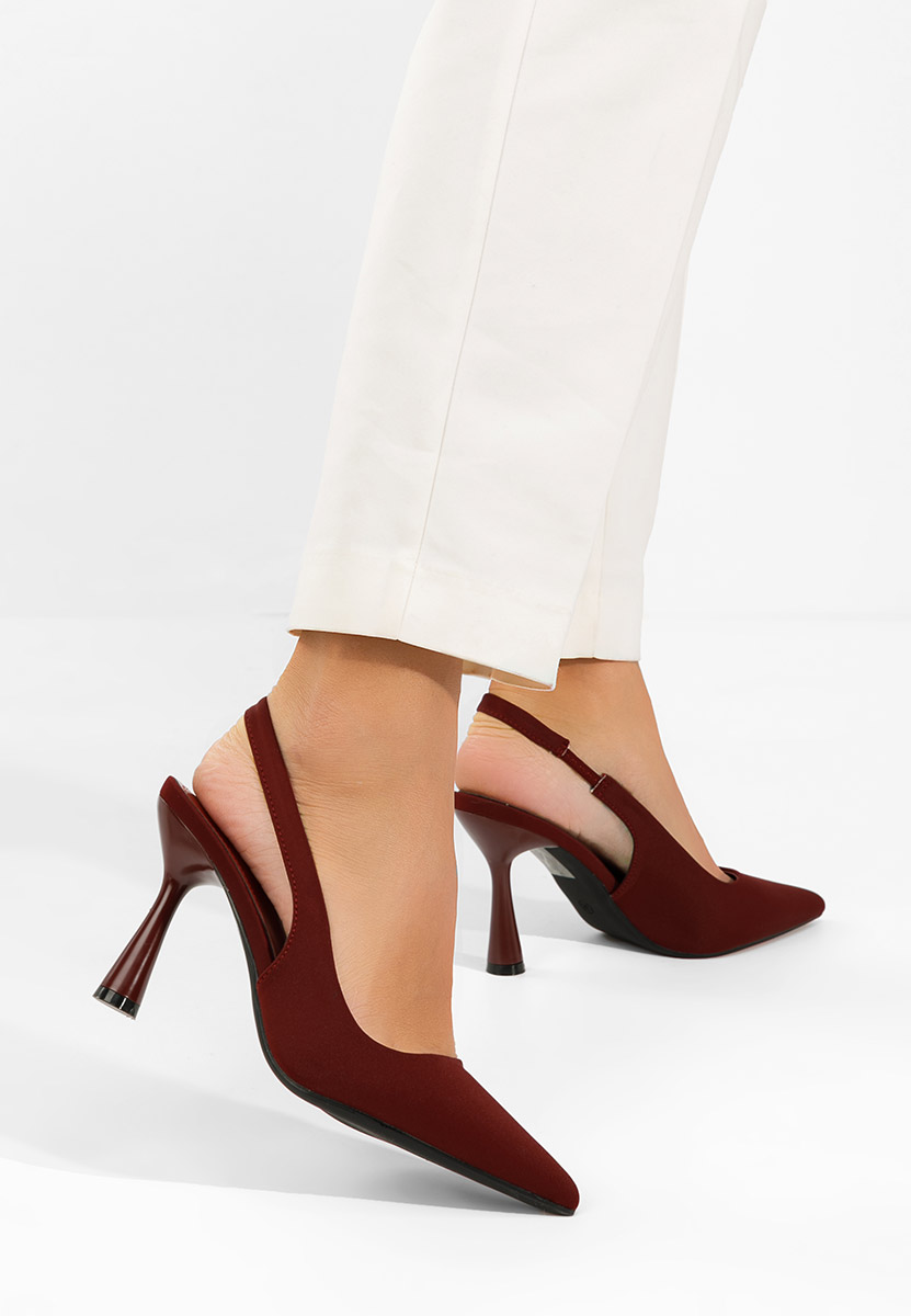 Slingback Anabela grena