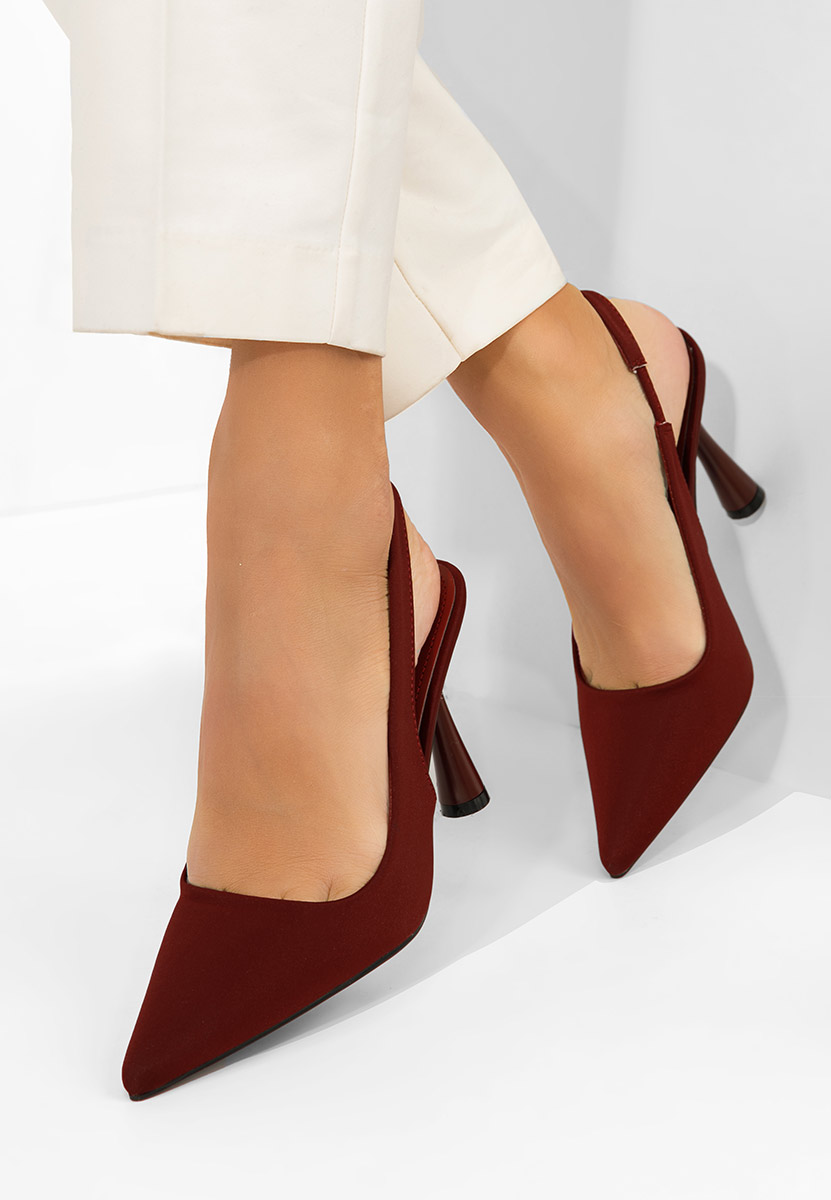 Slingback Anabela grena