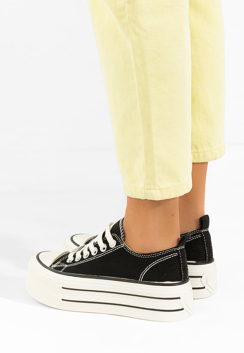 Tenisi cu platformă Kimala negri