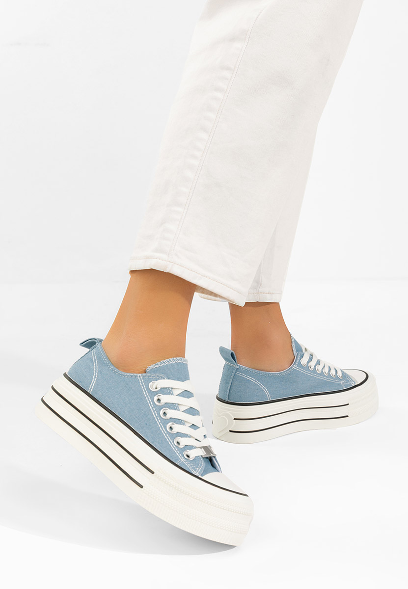 Tenisi cu platformă Kimala denim