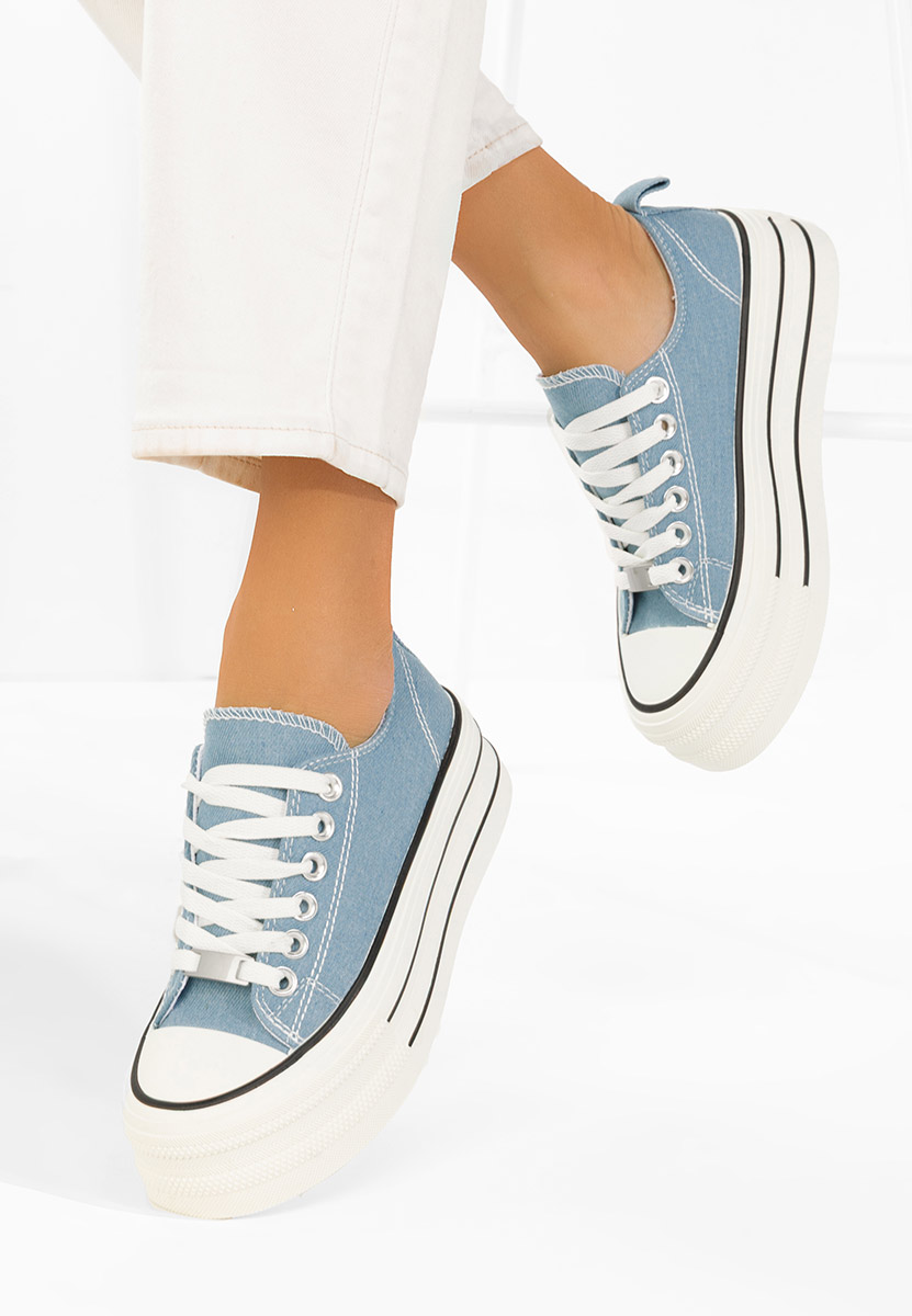 Tenisi cu platformă Kimala denim