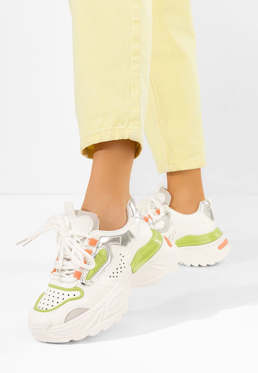 Sneakers cu platforma Dorathy V3 albi