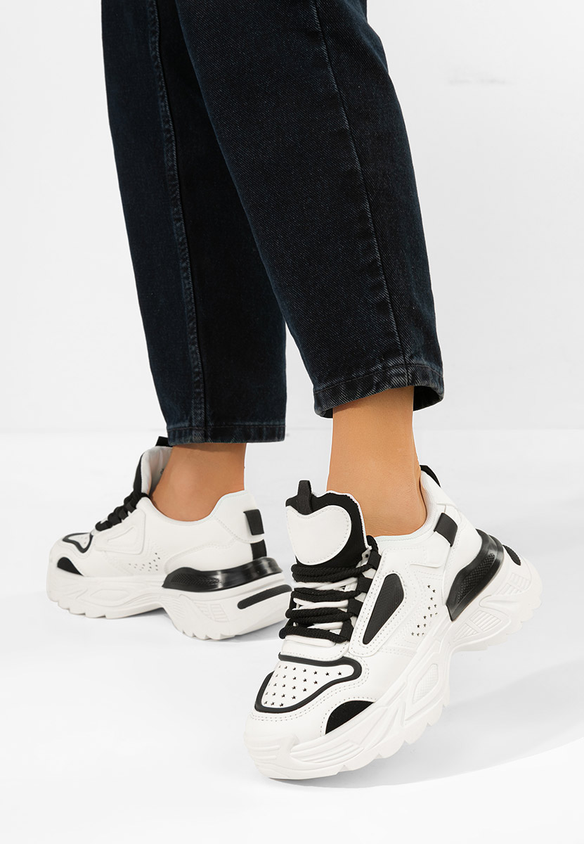 Sneakers cu platforma Dorathy V2 albi