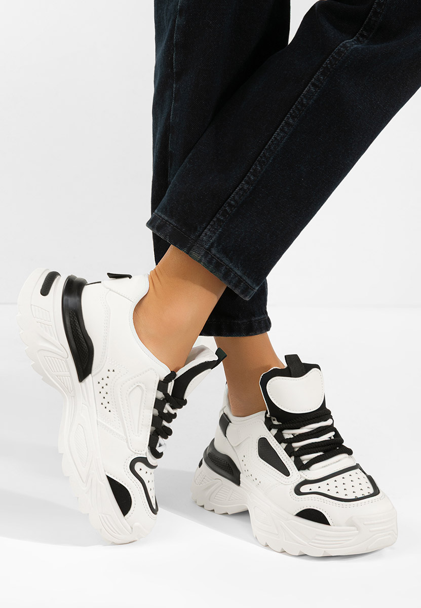 Sneakers cu platforma Dorathy V2 albi