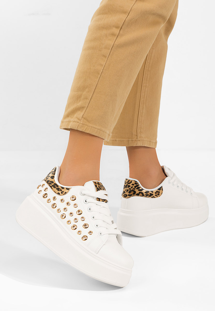 Sneakers cu platformă Anaya V6 albi