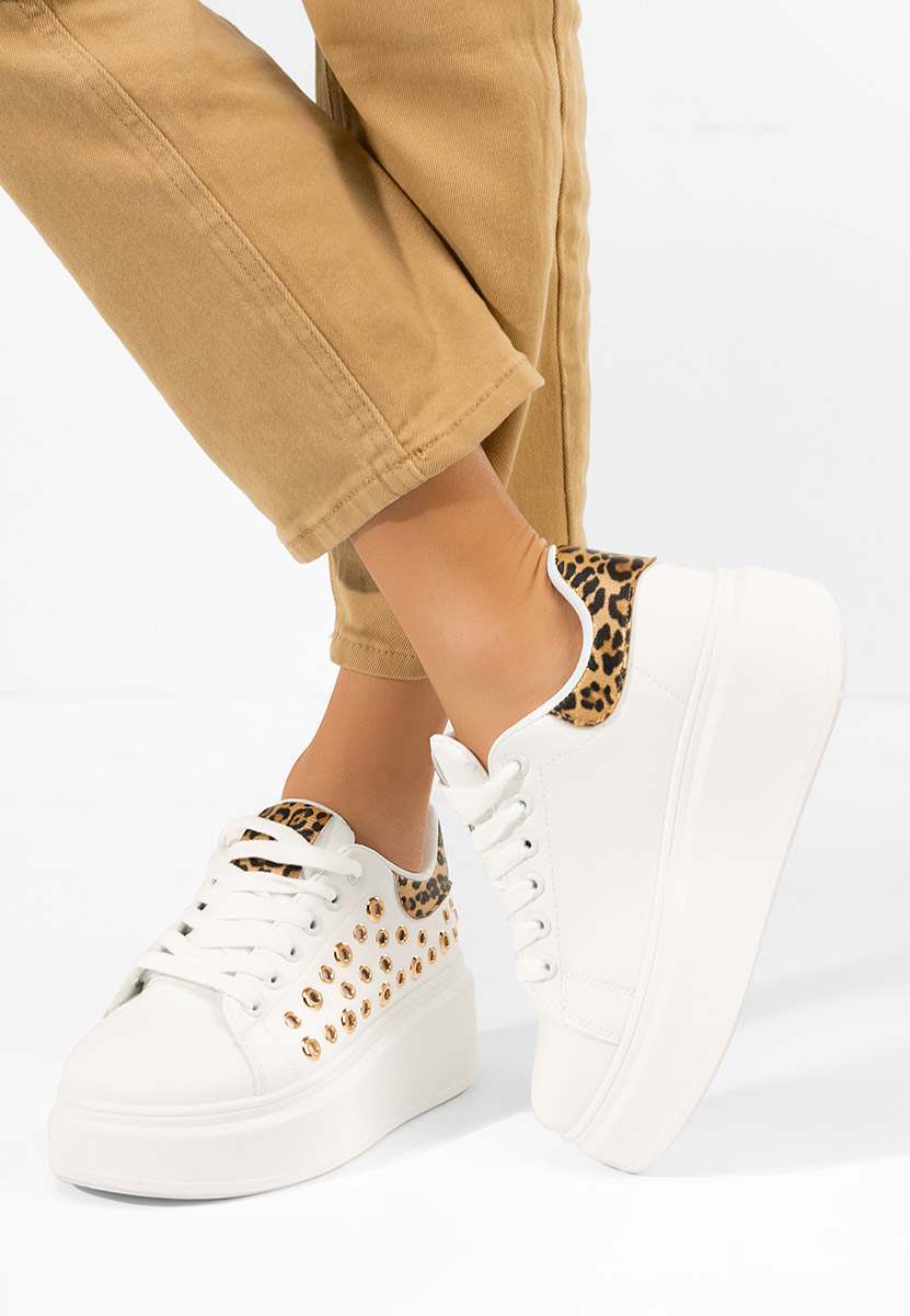 Sneakers cu platformă Anaya V6 albi
