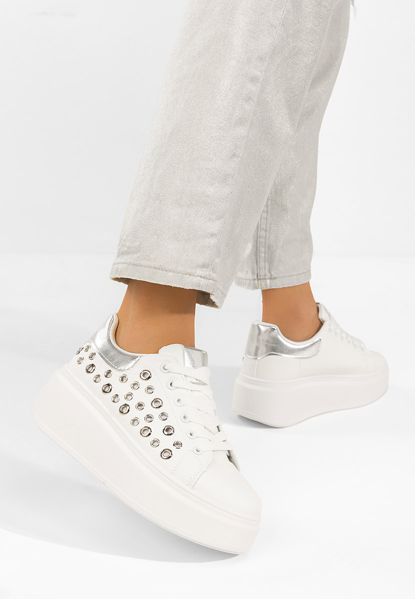Sneakers cu platformă Anaya V4 albi