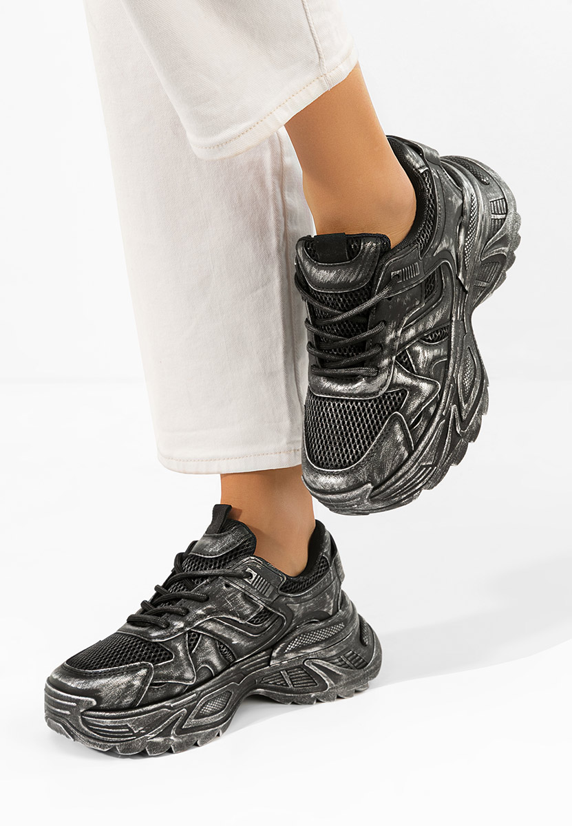 Sneakers cu platformă Yalda negri