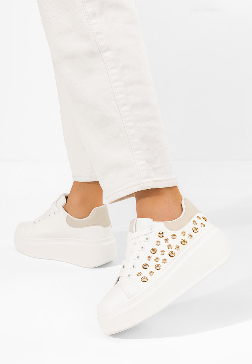 Sneakers cu platformă Anaya V5 albi