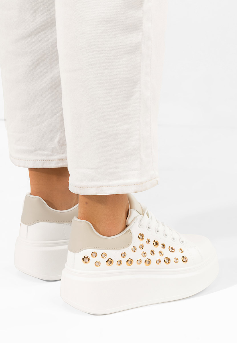 Sneakers cu platformă Anaya V5 albi