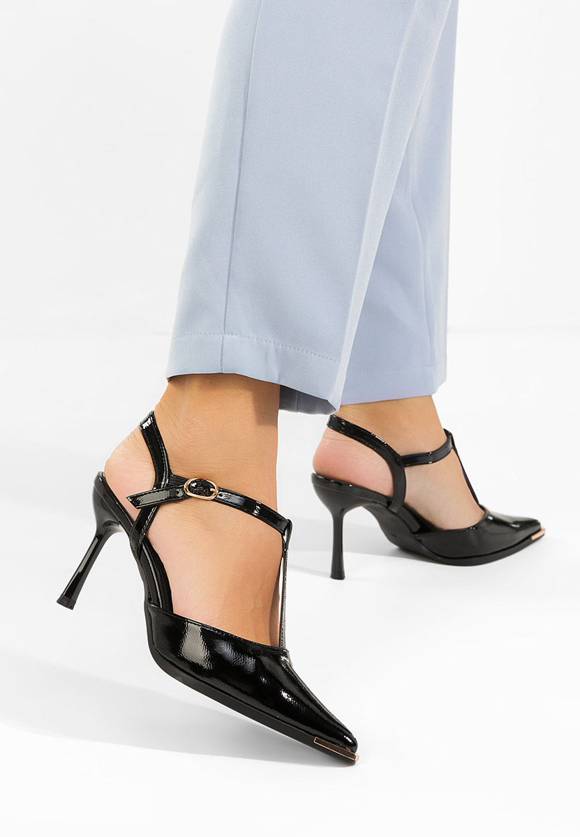 Pantofi slingback Evenia V4 negri