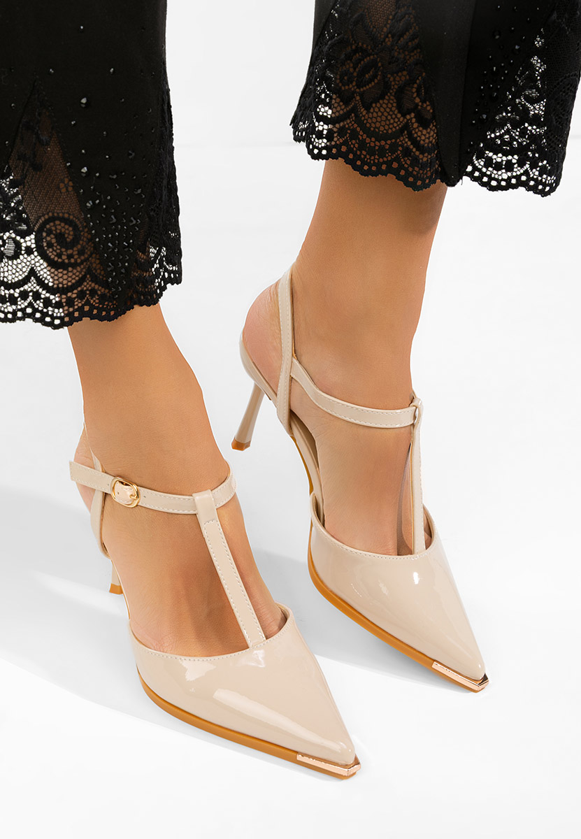 Pantofi slingback Evenia bej