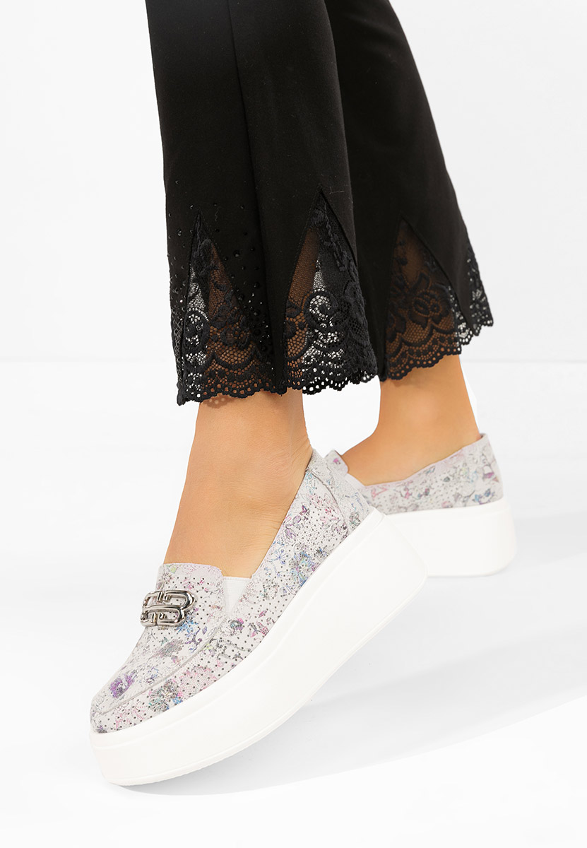 Mocasini dama piele Brinleya multicolori