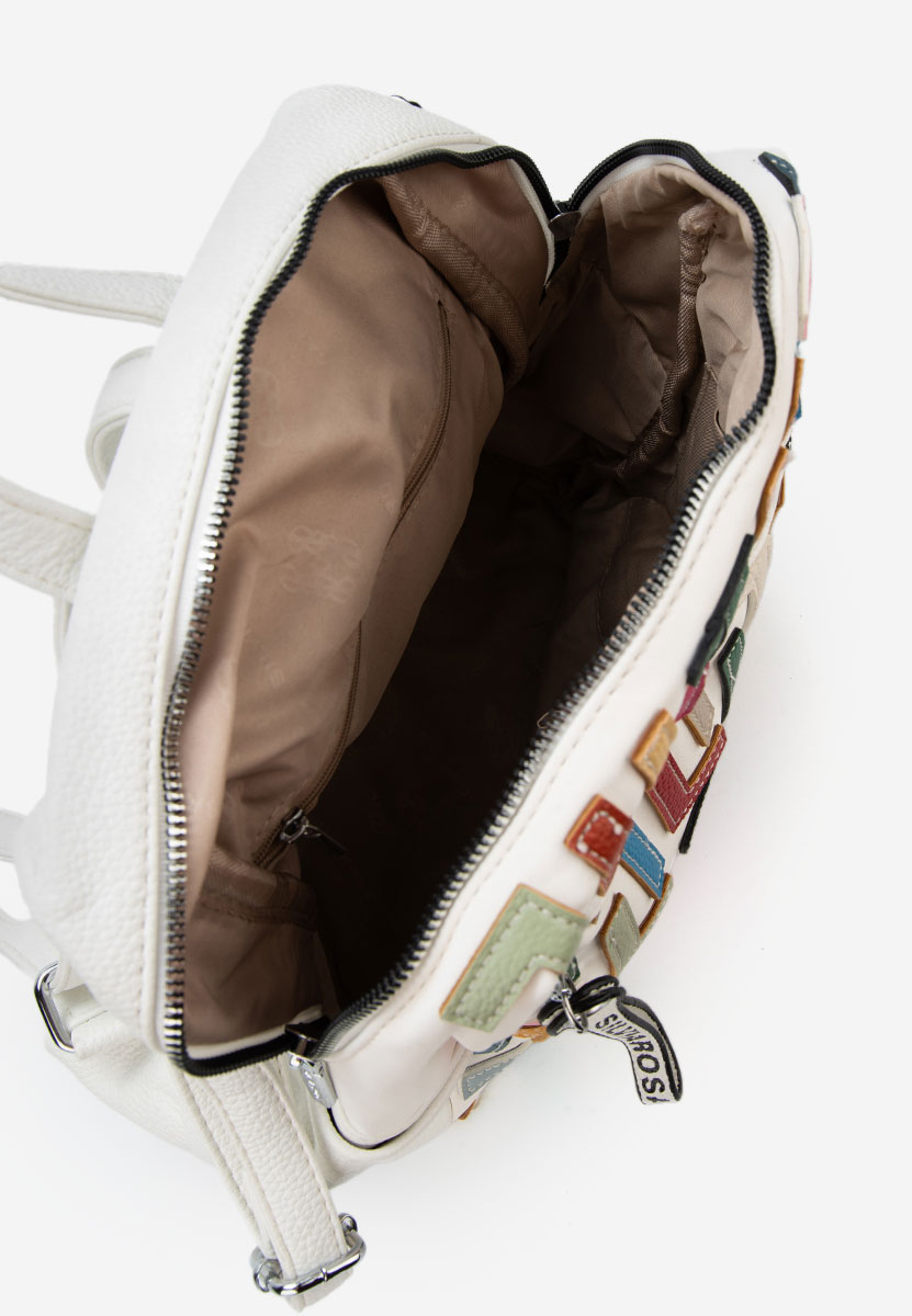 Rucsac dama Silvia Rosa 6129 alb