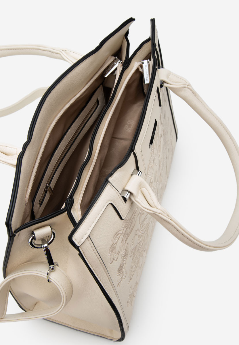 Geanta de mana Aidana bej