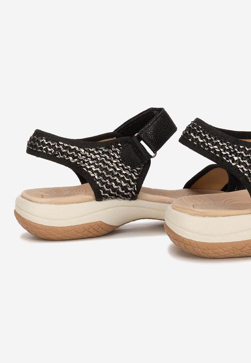 Sandale fara toc Jianya negre