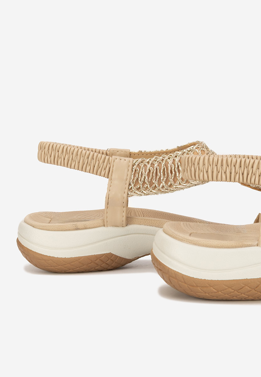 Sandale fara toc Natazia kaki