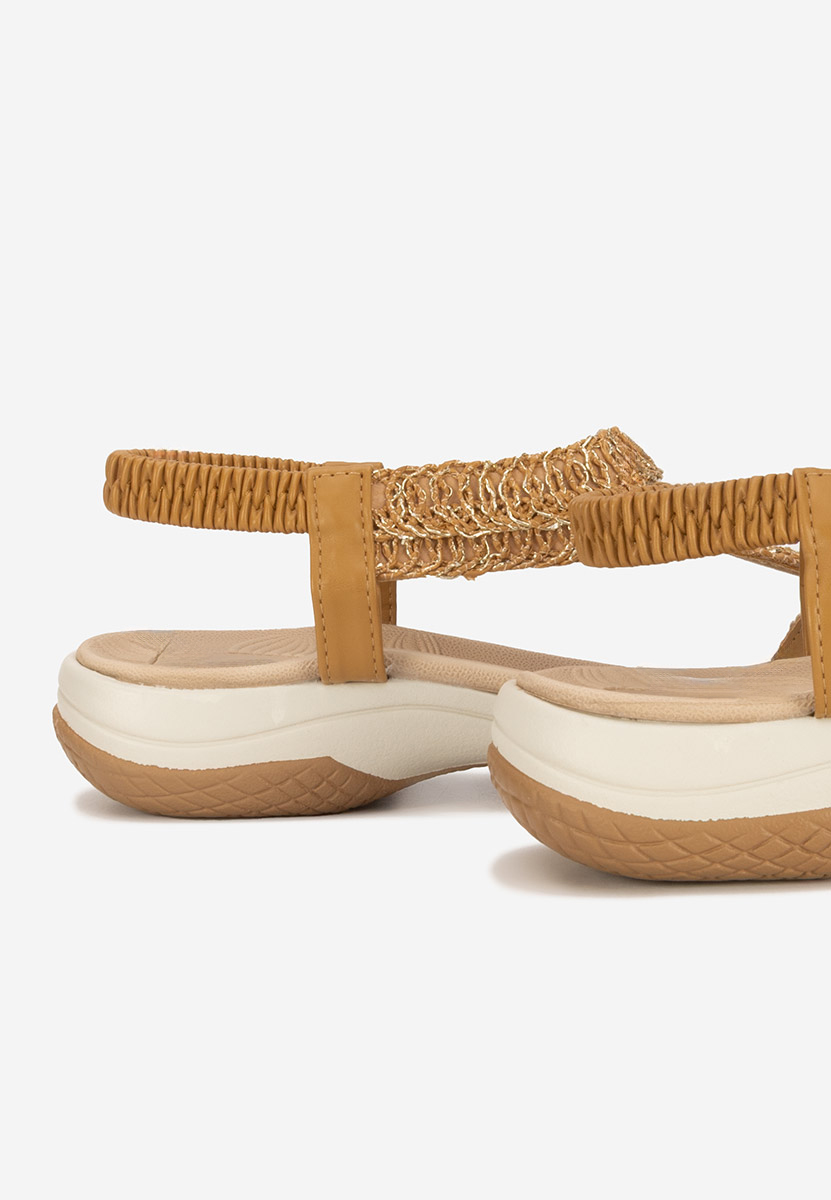 Sandale fara toc Ramonia camel
