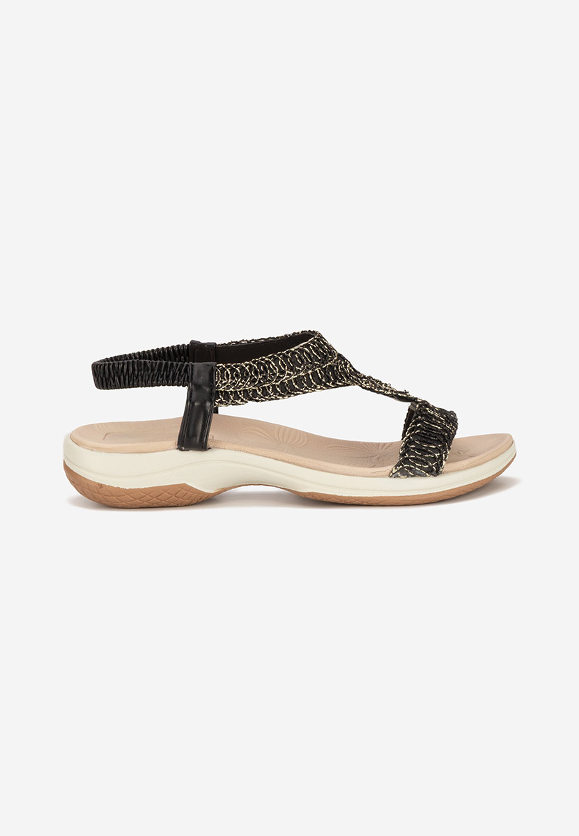 Sandale fara toc Ramonia negre