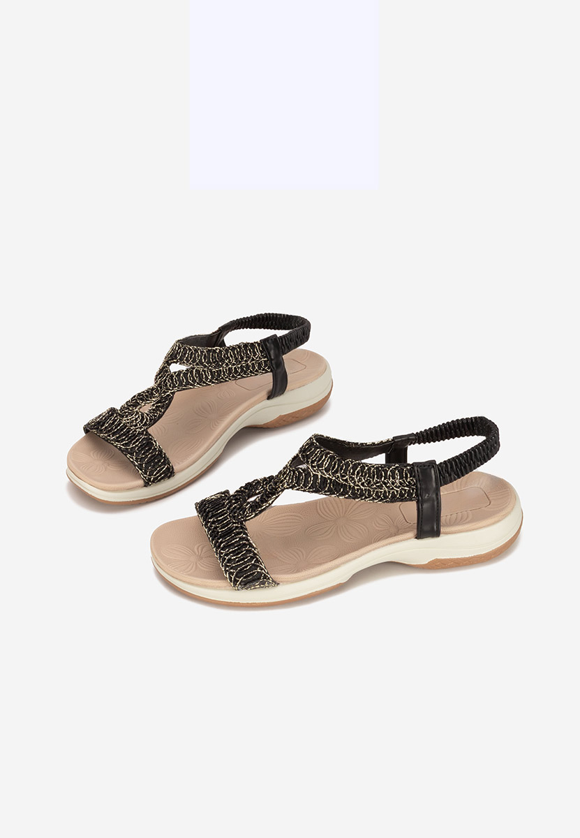 Sandale fara toc Ramonia negre