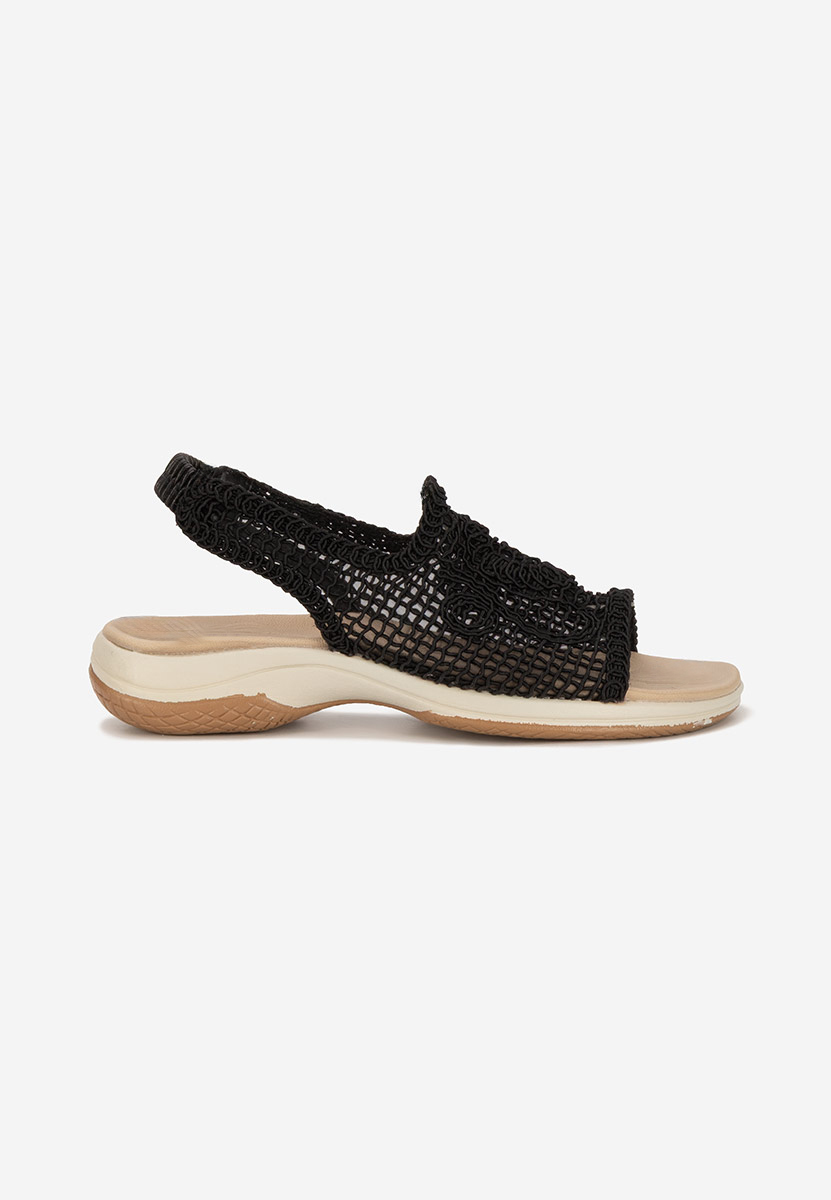 Sandale fara toc Lalyana negre