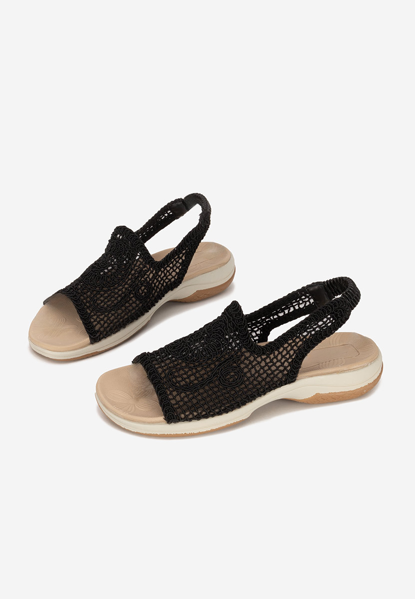 Sandale fara toc Lalyana negre