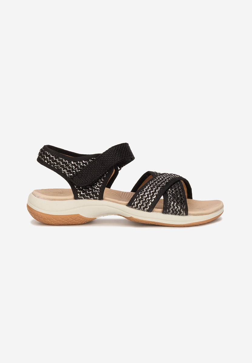 Sandale fara toc Jianina negre
