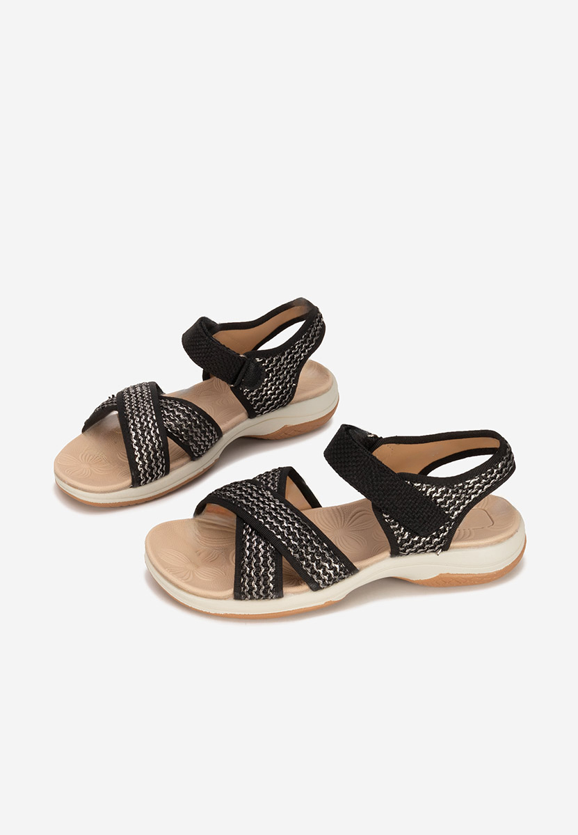 Sandale fara toc Jianina negre