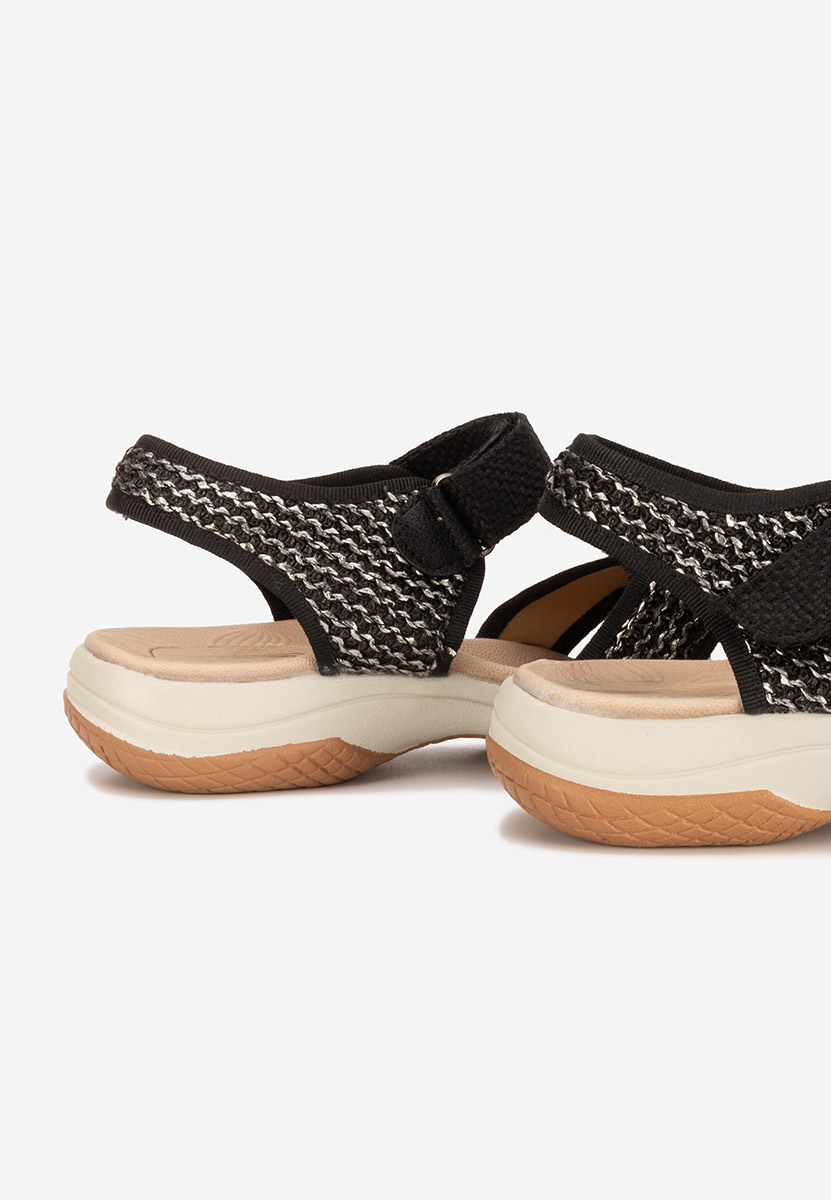 Sandale fara toc Jianina negre