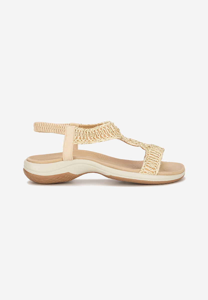 Sandale fara toc Natazia bej
