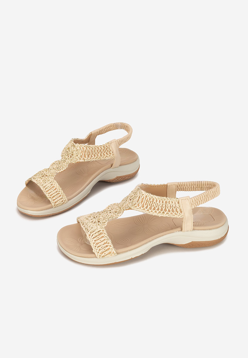Sandale fara toc Natazia bej