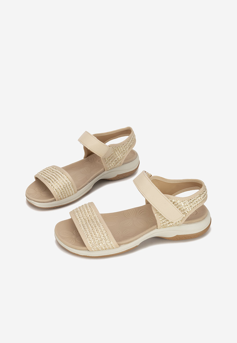 Sandale fara toc Jianya bej